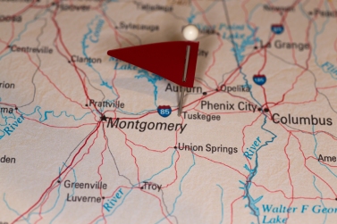 Tuskegee, AL, USA - Cities on Map Series